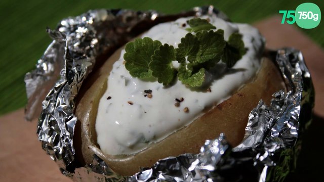 Pommes de terre en papillotes sauce au chèvre frais