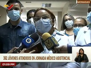 Hospital Ambulatorio Dr. José Antonio Serres atendió a 362 jóvenes en jornada médica en Monagas