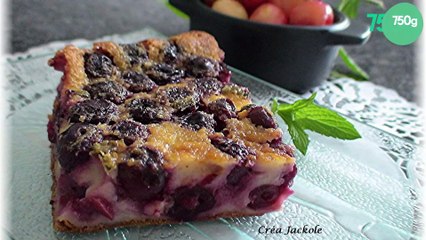 Clafoutis aux cerises et à la menthe
