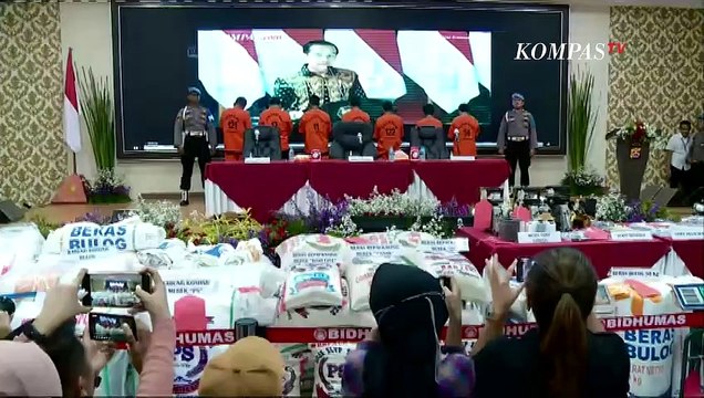 Bongkar Mafia Beras, Polisi Ungkap Beras Bulog Oplosan 350 Ton, 7 Tersangka Diamankan!