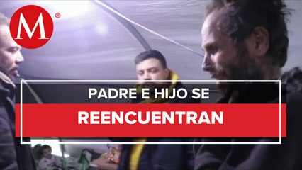 Padre e hijo se reúnen tras sismos en Siria y Turquía
