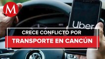 Conductor de Uber en Cancún denuncia amenazas de taxistas con armas de fuego