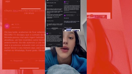 Neta de Gretchen ameaça entrar com medida legal contra a Record