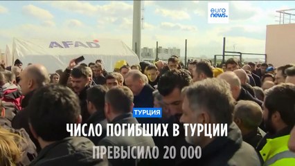 Число погибших в Турции превысило 20 тысяч