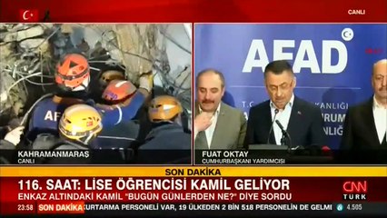 Cumhurbaşkanı Yardımcısı Oktay'dan AFAD Kriz Merkezi'nde açıklamalar