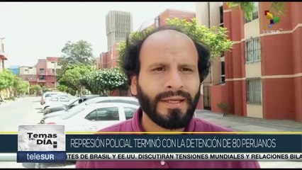 Represión policial en la provincia de Aymaraes terminó con la detención de 80 peruanos