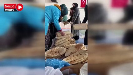 Karslı kadınlardan 1 TIR dolusu tandır ekmeği