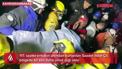 117. saatte Kahramanmaraş'ta umut veren kurtuluş