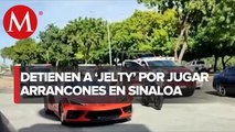 En Sinaloa, detienen a gamer Jelty por realizar presuntos arrancones en la vía pública