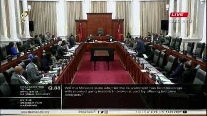 GOV'T VS OPPOSITION ON GANGS & CONTRACTS