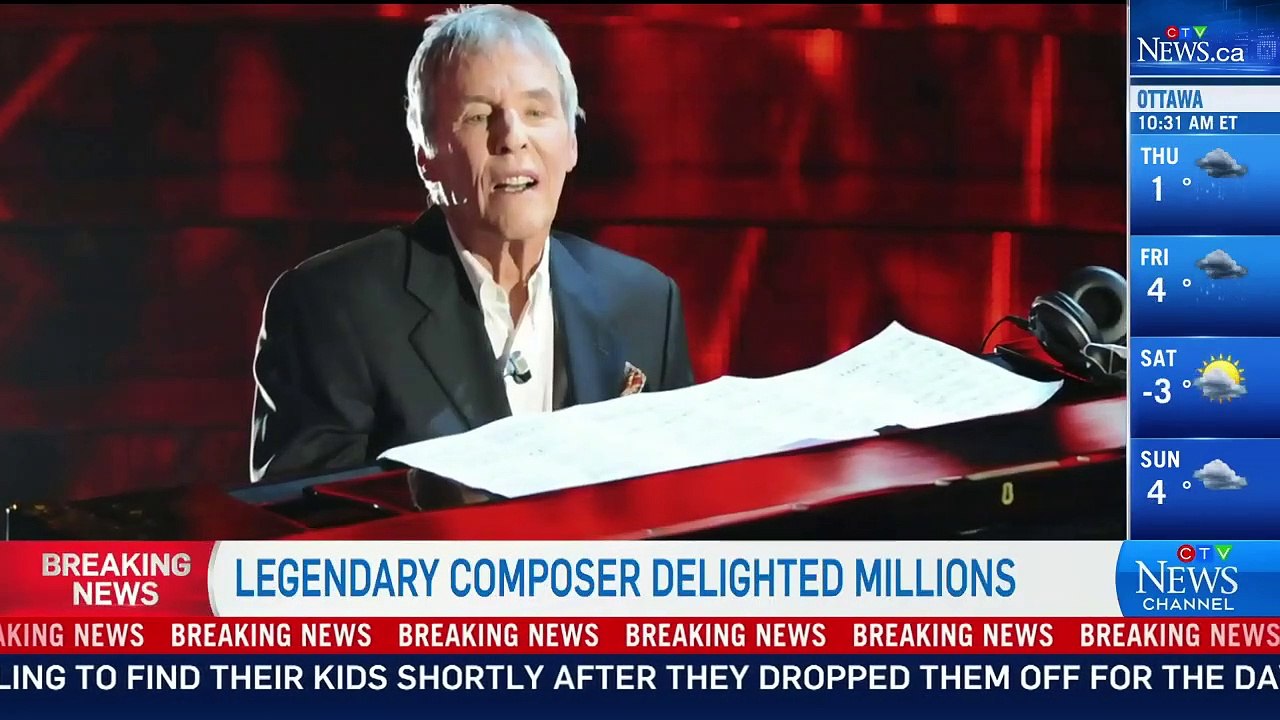 Burt Bacharach, legendary music composer who wrote 'Raindrops Keep Fallin' on My