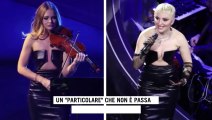 Sanremo 2023, la curiosa coincidenza: Arisa e la violinista Marzadori con lo stesso abito