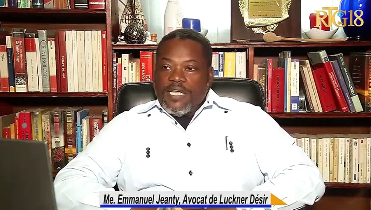 Mèt Emmanuel Jeanty ki se avoka prezantatè emisyon Matin Débat  Luckner Désir fè konnen kilyan li an