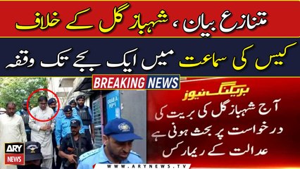 Controversial statement against Shahbaz Gill, Adjournment of hearing of the case till 1pm