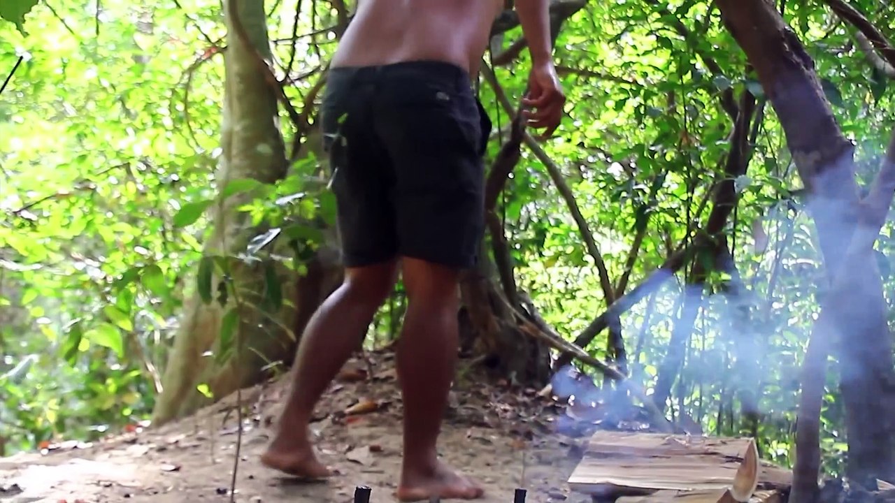 Cooking Pork Meat Belly in Pan eating So Delicious give yourself Warm - Cook Pork Meat with Vege