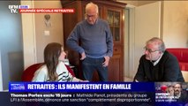 Retraites: ils manifestent en famille ce samedi