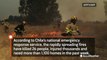 Firefighters and volunteers battle hundreds of deadly fires throughout Chile