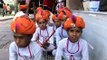 Li'l kids plays dandia at Holi fest and Jaipur Elephant festival