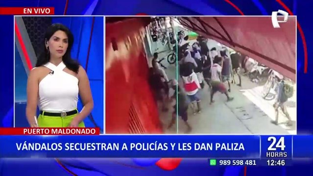Agentes policiales secuestrados y torturados por manifestantes fueron trasladados a centro médico