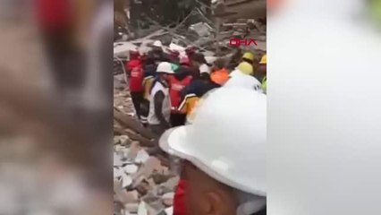 YIKILAN BİNANIN ENKAZINDAN 108 SAAT SONRA KURTARILDI