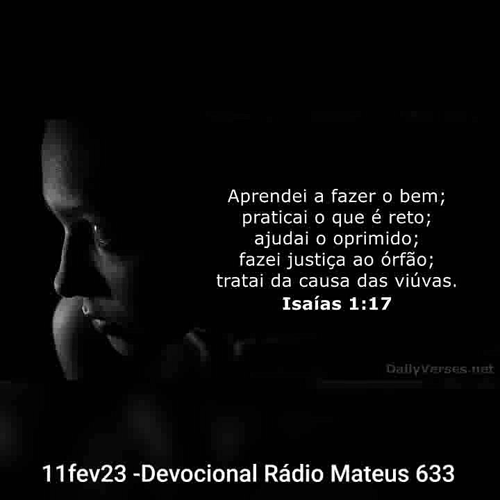11fev23 - Devocional Rádio Mateus 633