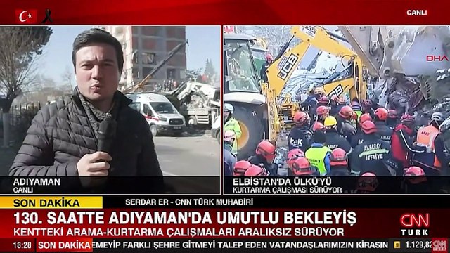 Deprem bölgesindeki CNN Türk ekibine canlı yayında müdahale!