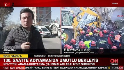Deprem bölgesindeki CNN Türk ekibine canlı yayında müdahale!