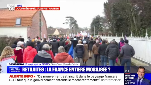 Le cortège contre la réforme des retraites s'élance à Saint-Omer
