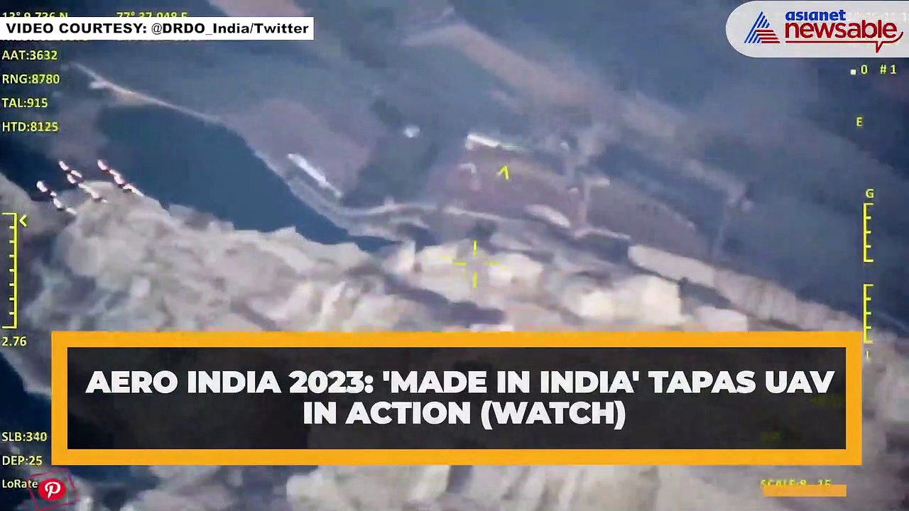 Aero India 2023: 'Made in India' TAPAS UAV in action