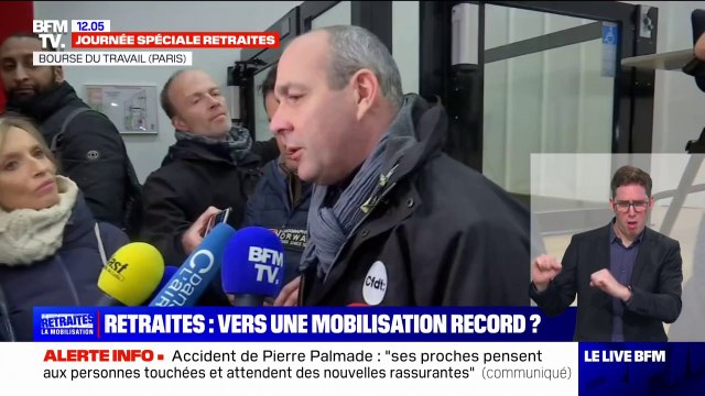 Il y a un consensus total entre [les syndicats] , affirme Laurent Berger