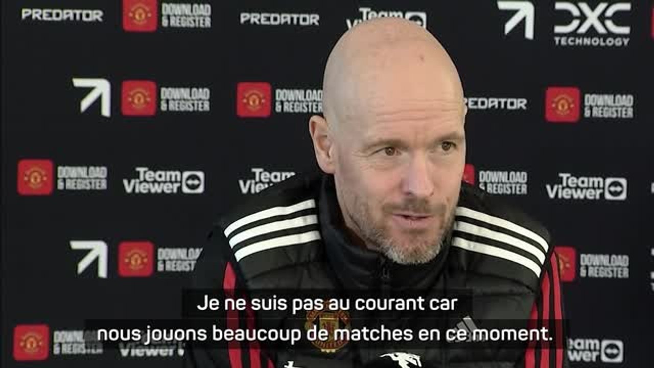 Man United - Ten Hag ouvert à la Super Ligue : "Si c'est en faveur du football, c'est toujours bon"