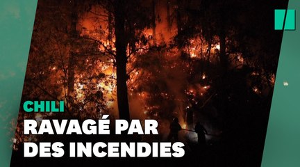 Descargar video: Le Chili est touché par les incendies les plus violents que le pays ait connu depuis 2017