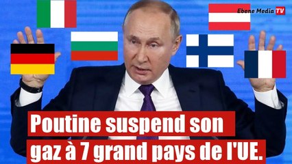 Poutine suspens son gaz à 7 grand pays de l'UE.