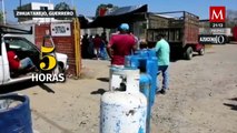Sigue la crisis por las extorsiones a gaseras en Guerrero