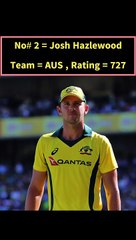 Top 10 Best Men's ODI Bowling Players