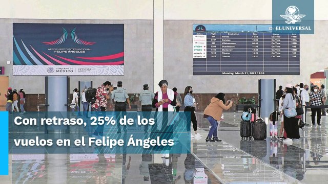 Salen tarde uno de cada cuatro vuelos del AIFA