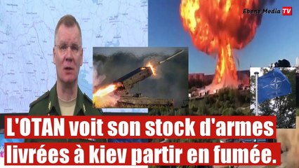 L'armée Russe détruit un nouveau stock d'armes livrées par l'OTAN.