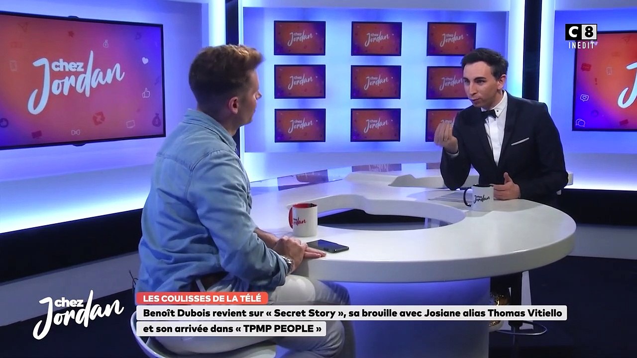 Benoît Dubois réagit à l'éviction d'Hugo Manos de TPMP People dans Chez Jordan le mardi 7 février 2023 sur C8