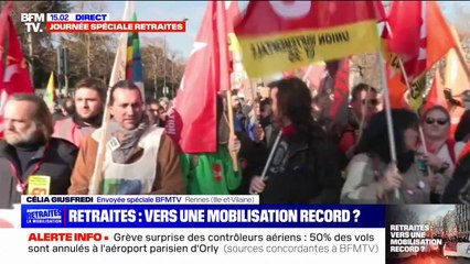 Retraites: une mobilisation très importante attendue à Rennes