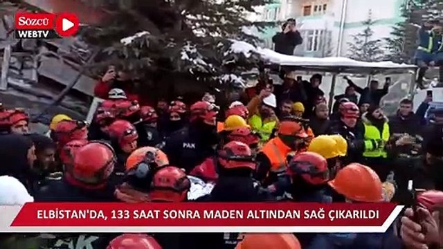 Elbistan'da 24 yaşında Melisa Ülkü isimli genç 133 saat sonra enkaz altından sağ çıkarıldı