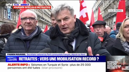 "Ne remettez pas en cause la légitimité de ce peuple qui manifeste", Fabien Roussel interpelle Elisabeth Borne