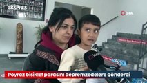 Eskişehir'de küçük Poyraz bisiklet parasını deprem bölgesine yolladı