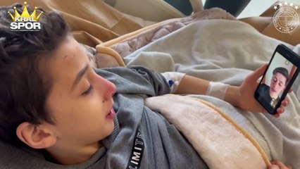 Enkazdan kurtarılan Mesut, Arda Güler'le görüntülü görüştü