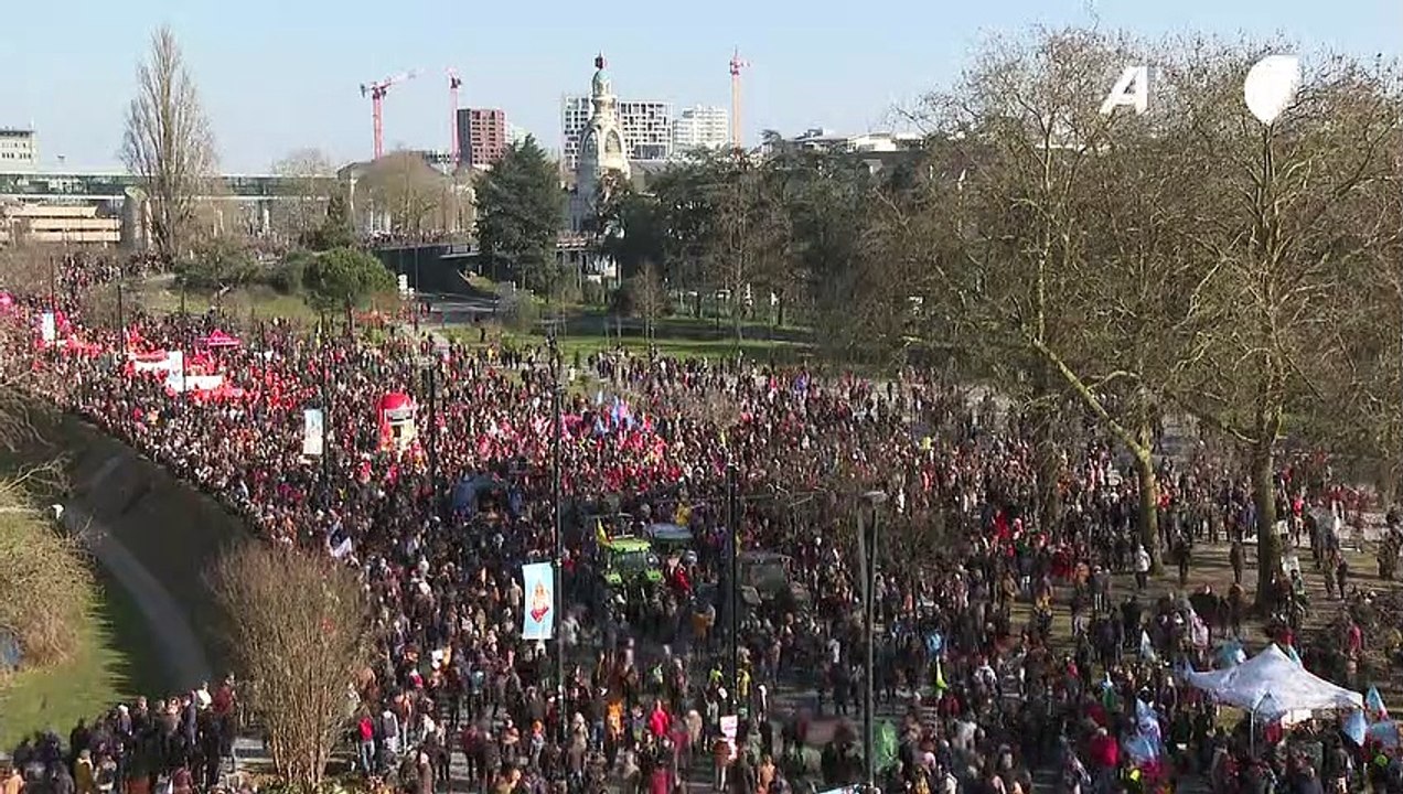 Vierter protesttag gegen rentenreform in frankreich