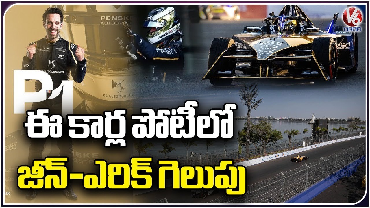 Formula E- Car Racing Ends_ Jean- Eric Vergne S...