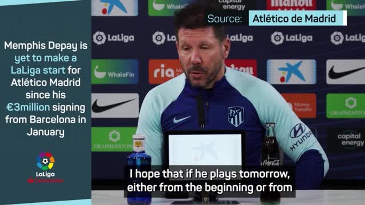 'This has been Depay's best week with Atleti' - Simeone