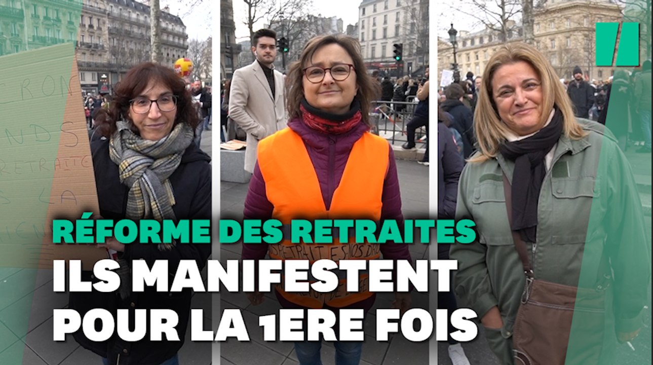 Opposés à la réforme des retraites, ils nous expliquent pourquoi ils manifestaient pour la première fois ce samedi