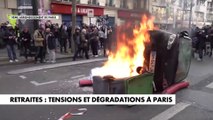 Mobilisation contre la réforme des retraites : tensions et dégradations à Paris