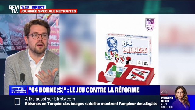 Benjamin Lucas, député EELV, a créé 64 Borne(s) , un jeu de société pour aborder la réforme des retraites de façon ludique