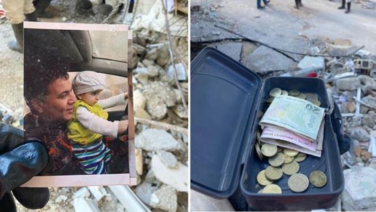 Enkazda bulunan kumbaradan çok acıklı bir hikaye çıktı! Acılı baba dizlerinin üzerine çöküp hüngür hüngür ağladı